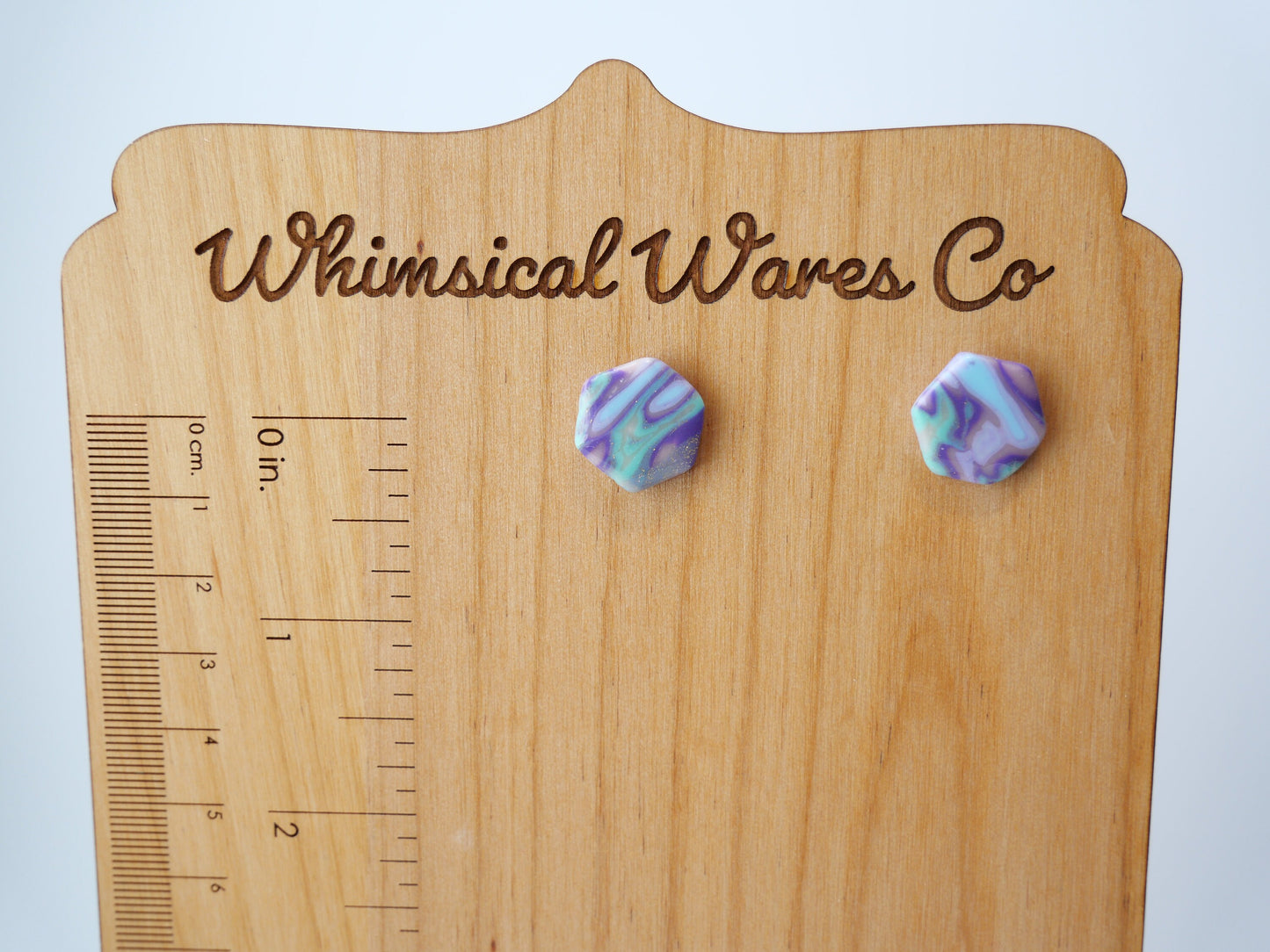 Maine-Inspired Geometric Poly Clay Earrings – Handcrafted Jewelry - Maine Made