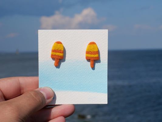 Lobster Buoy Stud Earrings, Buoy Polyclay Earrings, Inspired by Maine, Made in Maine