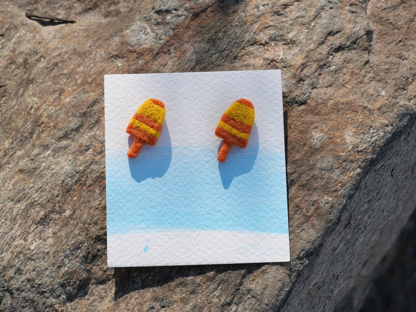Lobster Buoy Stud Earrings, Buoy Polyclay Earrings, Inspired by Maine, Made in Maine