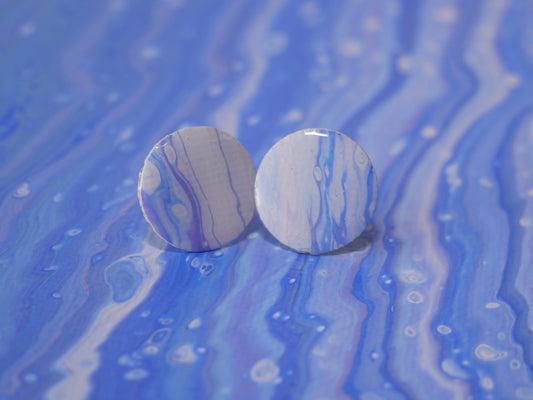 Collaborative Paint Pour Stud Earrings – EP X EP Collection with Ed Presby